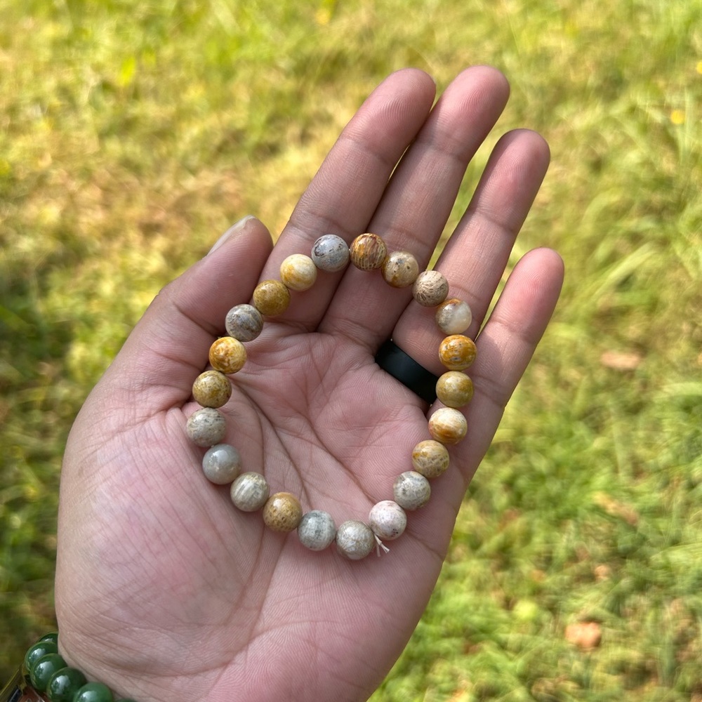 ‼️ SOLD ‼️ Fossil coral bracelet